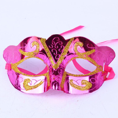 

FUNNYBUNNY Gold Shining Plated Party Mask Wedding Props Masquerade Mardi Gras Mask Mardi Gras Party Supplies Masks