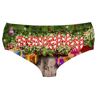 

Toponeto Ladies Hipsters Panties Christmas Themed Women Panties Christmas print Underwear