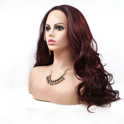 

Amazing Star Lace Frontal Wigs Long Curly Wave Hair Heat Resistant Fiber Free Part Synthetic Hair For Fashion Women