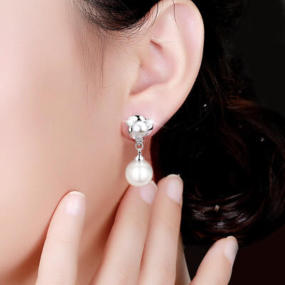 

New Brand Design Gold Color Wild Simulated Pearl Earrings For Women Personality Geometric Female Elegant Earring Accessories