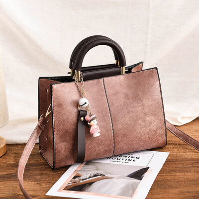 

Baggage Ladies Large Capacity retro tote bag simple handbag Korean version single shoulder bag soft oblique Bag tide