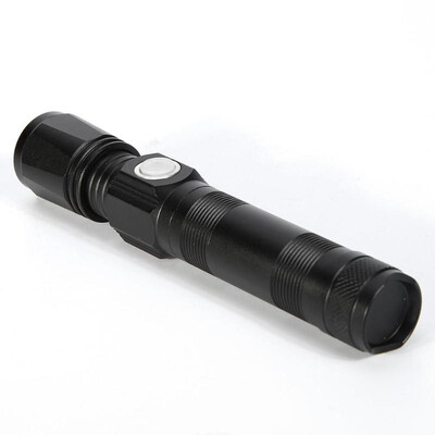 

T6 Telescopic Focusing Flashlight USB Outdoor Mini Aluminium Alloy Torch