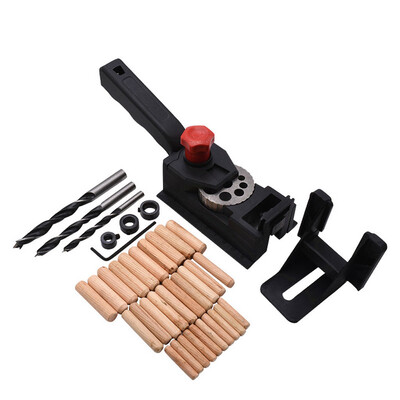 

〖Follure〗38pcsKit DIY Woodworking Locator Pocket Hole Cutter Drill Guide Wood Tenon Set