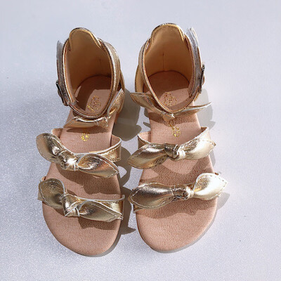 

Willa&Emma Golden bow parent-child sandals big boy Comfort 13718
