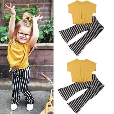

Newborn Toddler Baby Kids Girl T-shirt Tops Trousers Pants Outfit Set Clothes