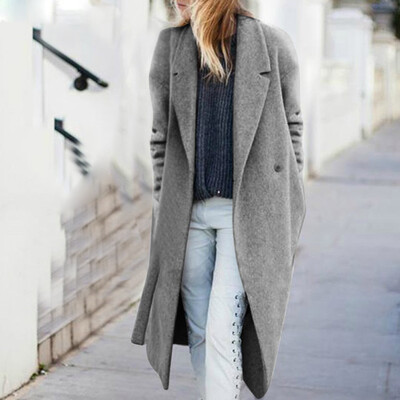 

Roseonmyhand Womens Winter Fashion Coat Trench Jacket Pocket Overcoat Outwear