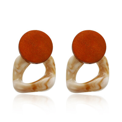 

Handmade Vintage Fashion Resin Earrings for Women 2019 Big Geometric Acrylic Drop Earring for Girls Party Simple Trendy Jewelry
