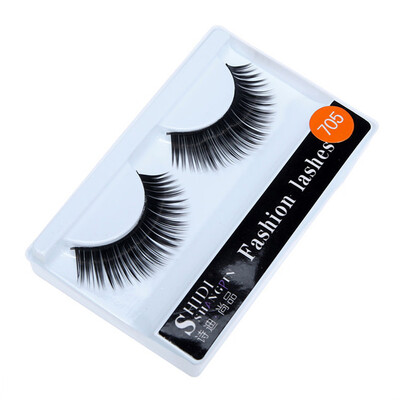 

Gobestart 1 Pairs Long Makeup Cross Thick False 3D Dense Eyelashes Eye Lashes Nautral
