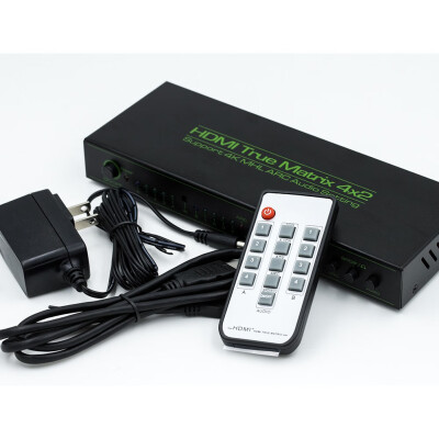 

Blue Car BC-402 HDMI Matrix 4 input 2 output with audio switch splitter digital HD video frequency splitter 14 version