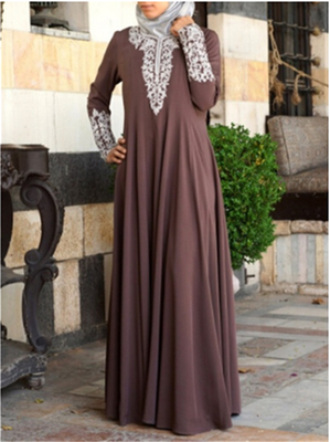 

European&American long sleeved long sleeved dress