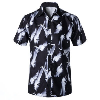 

Toponeto Spring&Summer Fashion Couple Personal Printed Short-sleeved Beach Tops