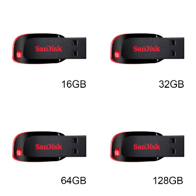 

SanDisk CZ50 USB Flash Drive Cruzer Blade Pen Drives PenDrive Encryption Mini Memory Stick 8GB 16GB 32GB 64GB 128GB USB 20