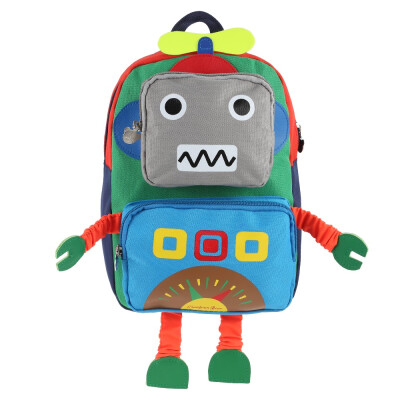 

Lovely Cartoon Robot Shape Backpack Children School Bag