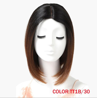 

Noble Hair Lace Wig High Temperature 12 Inch 1B Color Short Straight Wigs For Women Synthetic Wigs Free Shipping