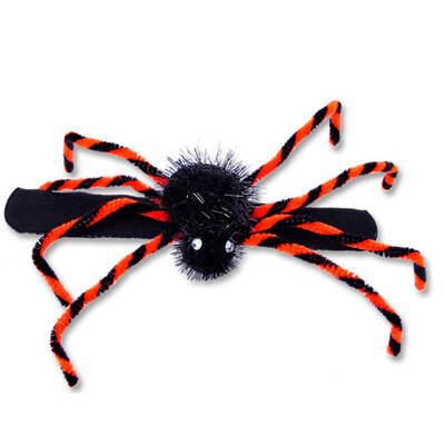 

Halloween Fake Spider Horror Props Brooch Headband Realistic Looking Hairy Spider Funny Joking Toy Party Decoration for Children