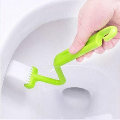 

21cm826&39&39 V Type Curved Plastic Toilet Brush Cleaning Toilet Corner Rim Cleanwe will send random color