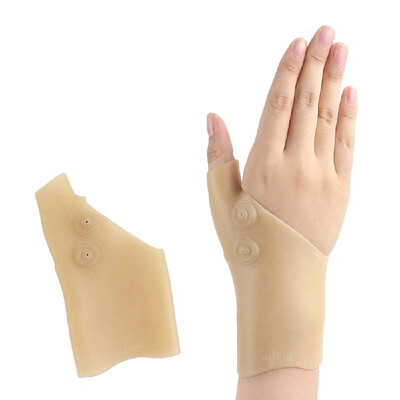 

Soft SEBS Material Magnetic Therapy Fingerless Bracer Wrist Sprain Fixed Mitten Magnet Gloves Magnetite Waistband Waterproof Wrist