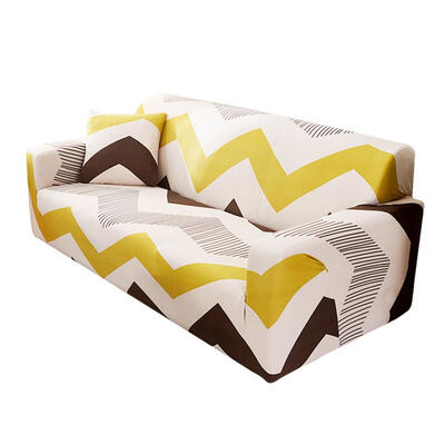 

Modern Geometry Wave Stretch Tight Wrap Slipcovers All-Inclusive Sofa Cover