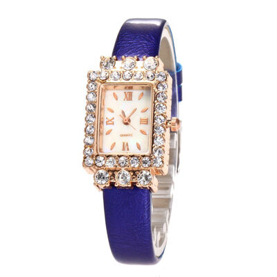 

Fine watch with small dial watch ladies fashion diamond square watch rectangular European&American simple watch