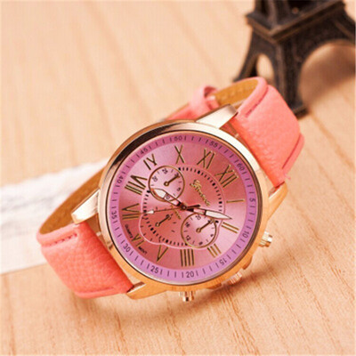 

Explosive belt watch double-layer three-eye six-needle mens belt watch Geneva watch