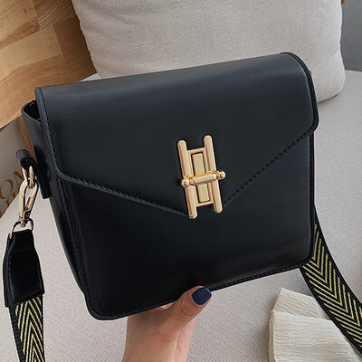 

North bag texture female 2019 new wave Korean broadband Joker small square bag fashion simple shoulder Messenger bag