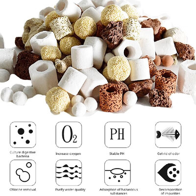 

12 in 1 Aquarium Filter Media Ball Aquarium Bio Ball Aquarium Filter Media Ring Bio Ring for Aquarium Filter
