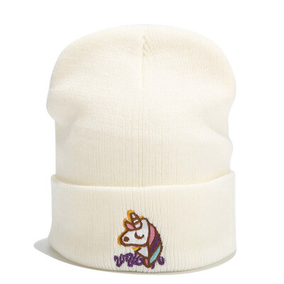 

zhongjiany Unicorn Girls Women Winter Hat Warm Soft Nice Knitted Beanie Hat Winter Hats for Women Girls