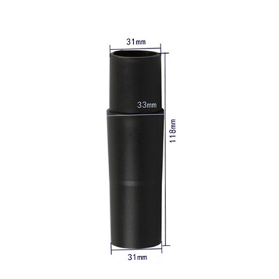 

Vacuum Cleaner Brush Nozzle Hose Connector Adapter 32mm to 32mm 35mm Black