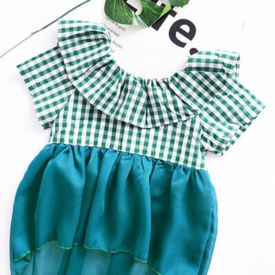 

Toddler Kids Baby Girls Cotton Dress Green Princess Party Tutu Dresses Clothes