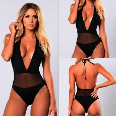 

Women Bandage Bikini Push-up Padded Bra Swimsuit Bathing One piece Swimwear