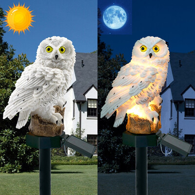 

Siaonvr LED Garden Lights Solar Night Lights Owl Shape Solar-Powered Lawn Lamp