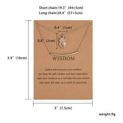 

Card Jewelry Fashion Animal Pendant Necklace Bird Dragonfly Elephant Cat Horse Choker Clavicle Chain Necklace Women Friends Gift