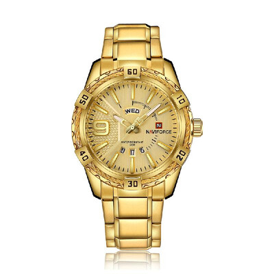 

NAVIFORCE Fashion Causal Men Watches Quartz Male Watch 3ATM Water-resistant Luminous Wristwatch Calendar Time Display