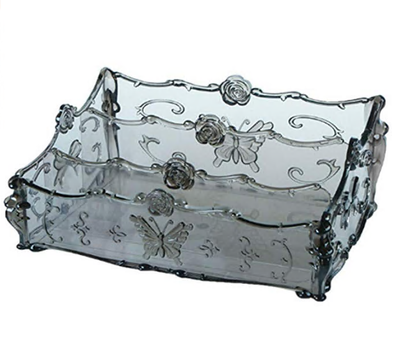 

European-Style Storage Box Organizes&Stores Cosmetics Cosmetics&Accessories Compartments - Compact Storage Three-Segment B