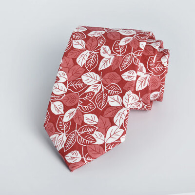 

Mens Korean version of the casual narrow cotton tie printing 7 cm 2019 summer new tie custom manufacturers spot