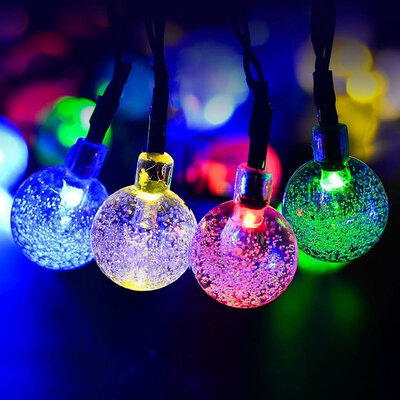 

Waterproof 30 LED Solar Bubble Crystal Ball String Lights