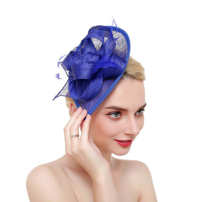 

Feathers Headband Clip Fascinator Hat Wedding Race Royal Ascot Head Accessory