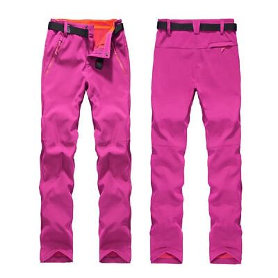 

Womens Winter Warm Fleece Pants Outdoor Windproof Waterproof Snow Pants Trousers Skiing Fishing Camping Hiking Mountain Climbing