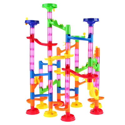 

105pcsset Tunnel Blocks Toy Kids DIY Assembly Beads Race Track Maze Pipe
