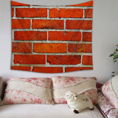 

Gobestart Retro Brick Print Print Home Tapestry Wall Hanging Wall Decoration 150x130cm
