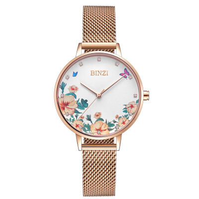 

Montre Femme 2019 Women Watches Luxury Rose Gold Flower Ladies Dress Wristwatch Fashion Bracelet Watches For Woman Clock Gift