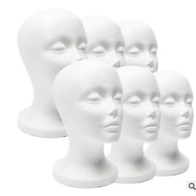 

Female Foam Mannequin Head Model Hat Wig Jewelry Holder Shop Display Stand Rack