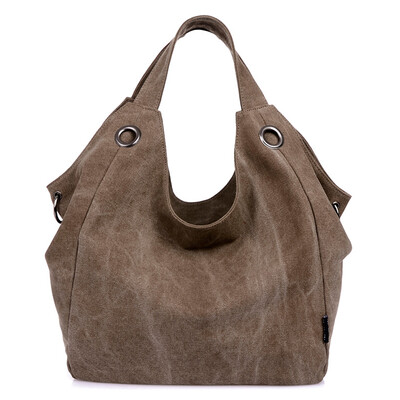 

Canvas bag lady one shoulder comfortable leisure bag lady Korean version bag simple hundred sets lady bag