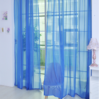 

Siaonvr 1 PCS Pure Color Tulle Door Window Curtain Drape Panel Sheer Scarf Valances