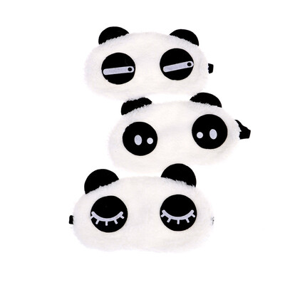 

New Cute Face White Panda Eye Mask Eyeshade Shading Sleep Cotton Goggles Eye Mask Sleep Mask Eye Cover Health Care Tools