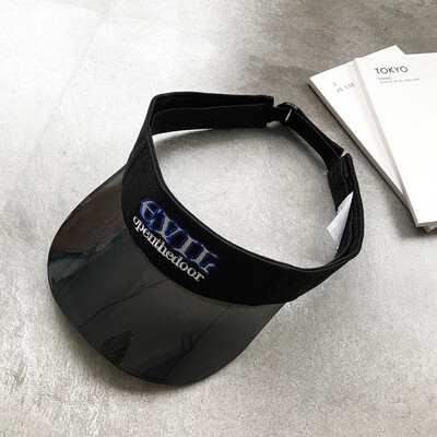 

Korean version inswind PVC empty cap female net red same summer outing personality sunscreen cap duck tongue cap