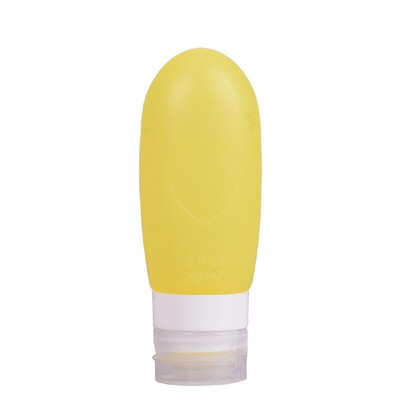 

Refillable Travel Bottles Silicone Squeezable Tube Sets Cosmetic Toiletry Containers for Shampoo Lotion Soap White  89ml