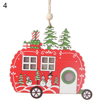 

Christmas Tree Hanging LED Light Car Star Shape Pendant Home Party Ornament