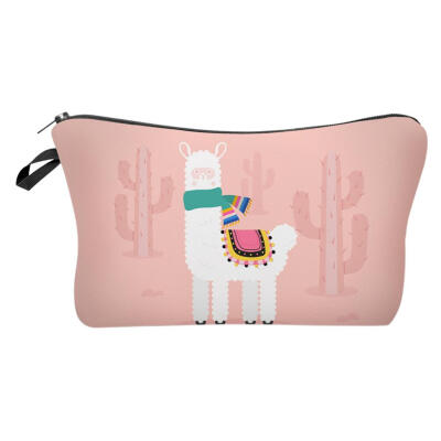 

Cute Print Makeup Bags Women Cosmetic Bag Pouch Travel Zipper Ladies Clutch