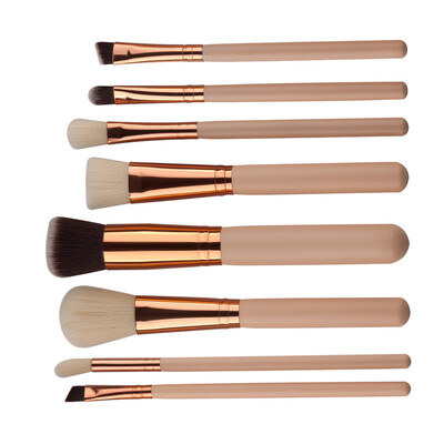 

Toponeto 8Pcs Mini Cosmetic Eyebrow Eyeshadow Brush Makeup Brush Sets Kits Tools
